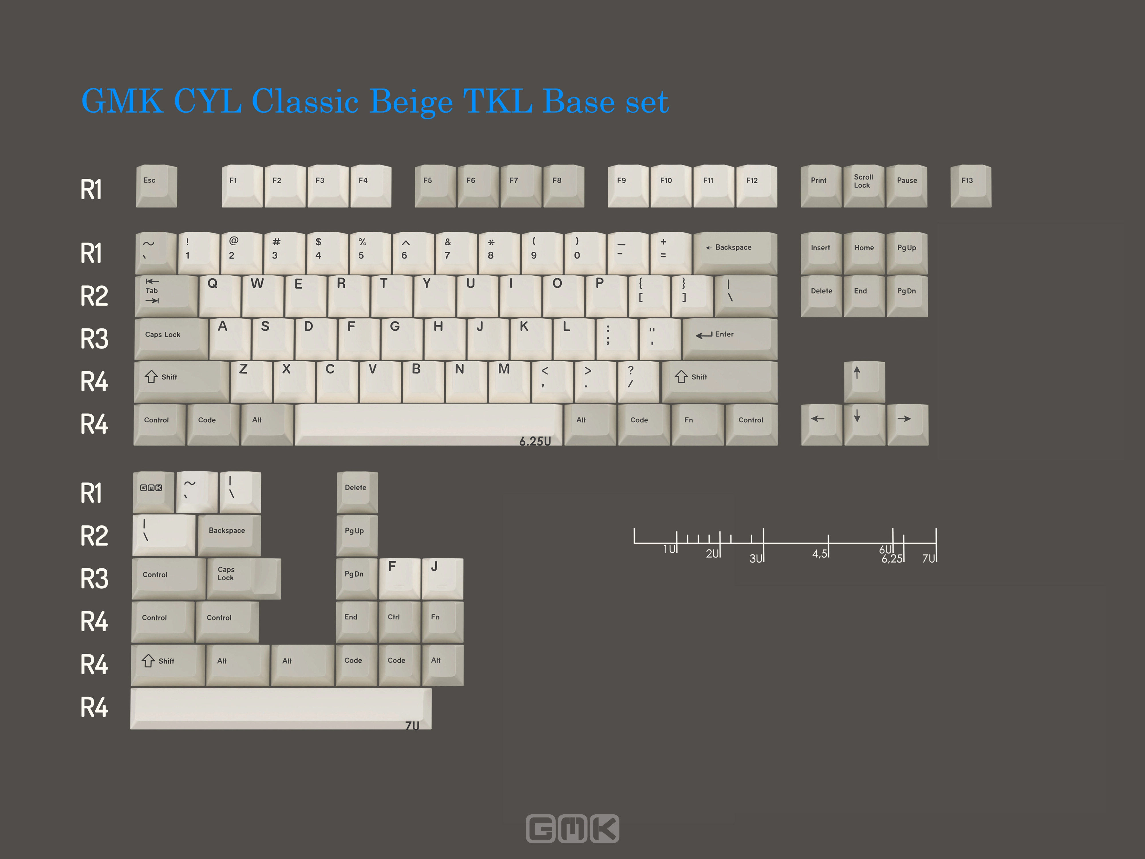 GMK Classic Beige Keycaps | Retro Aesthetic for Modern Keyboards